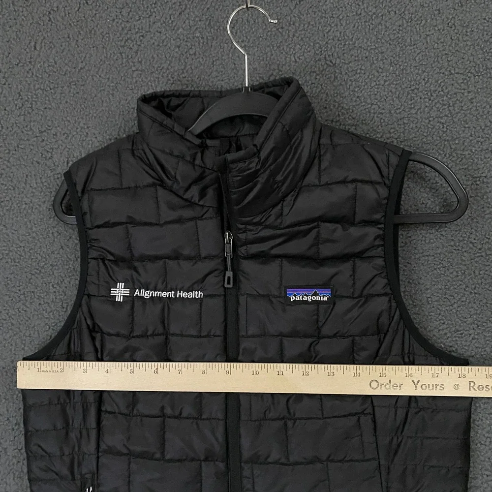 Patagonia Nano Puff Vest Womens Medium Black Alignment Health Quilted Puffer
